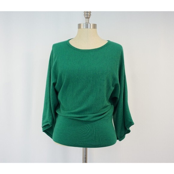 Talbots Sweaters - Talbots Pure Merino Wool Sweater Women’s Medium Green Kimono 3/4 Sleeve